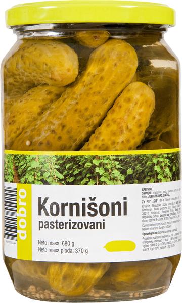 Dobro kornišoni 680 g