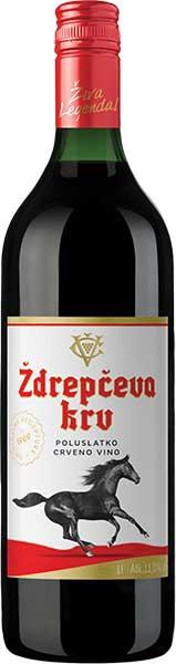 Čoka Ždrepčeva krv vino crveno 1 l