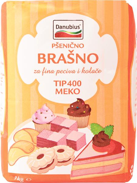 Danubius  brašno T-400 meko  1 kg