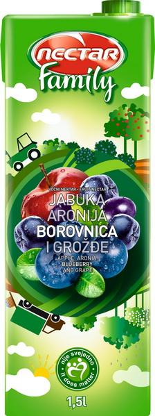 Nectar family sok borovnica 1,5 l