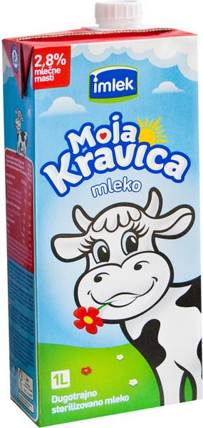 Moja Kravica mleko UHT 2,8%m.m. 1 l