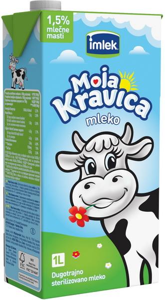 Moja Kravica mleko UHT 1,5%m.m. 1 l