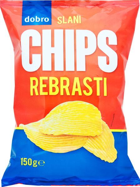 Dobro čips rebrasti 150 g