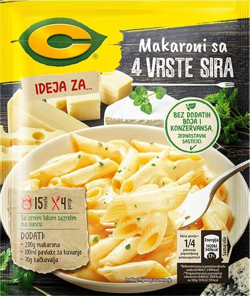 C ideja za makarone sa 4 vrste sira 30 g