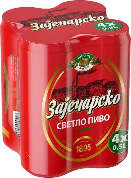 Zaječarsko pivo limenka 4x500 ml