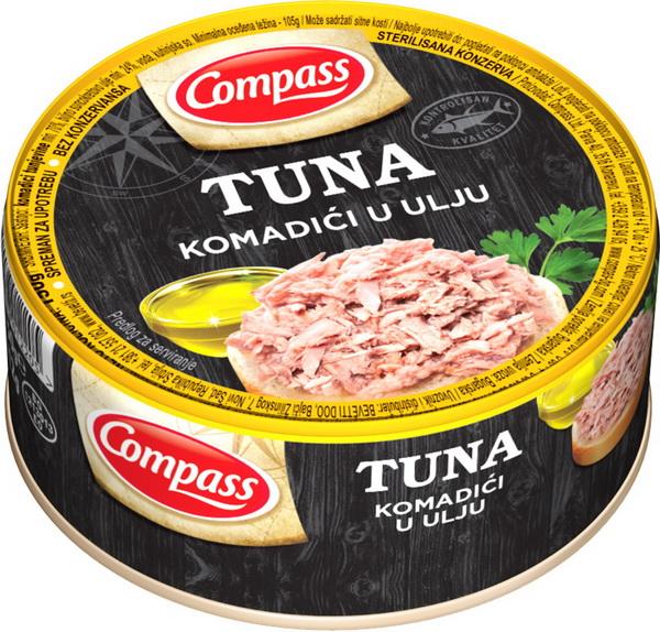 Compass TUNA KOMADIĆI 150g u ULJU