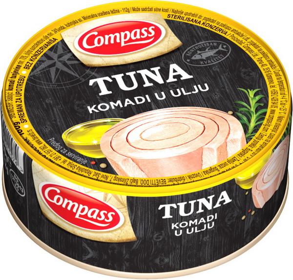 Compass TUNA KOMADI 160g u Ulju