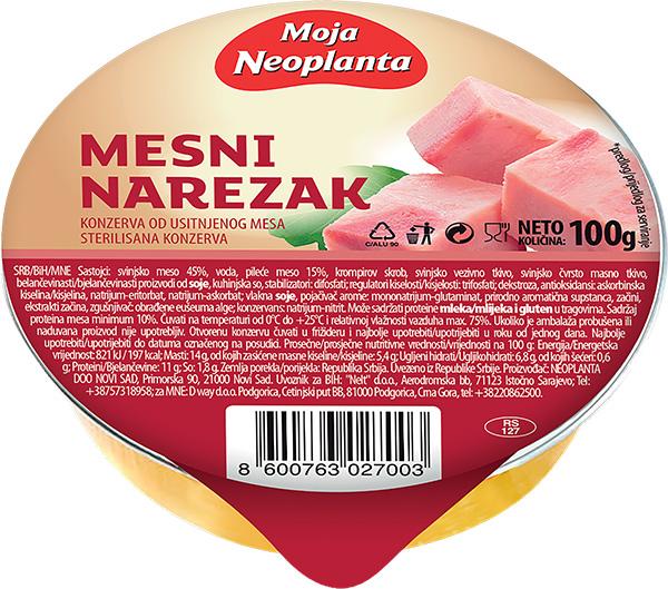 Neoplanta mesni narezak 100gr
