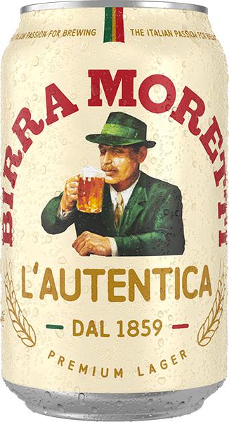 Birra Moretti svetlo pivo limenka 330 ml