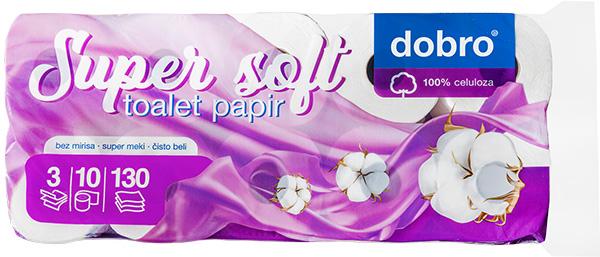 Dobro toaletni papir soft 10/1 3sl