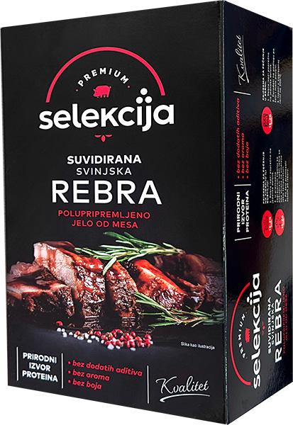 Selekcija suvidirana  svinjska rebra 600 g