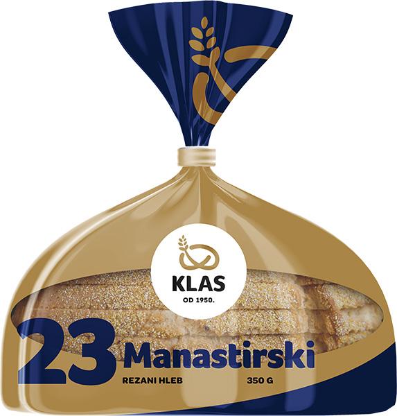 Klas Manastirski rezani hleb 350g