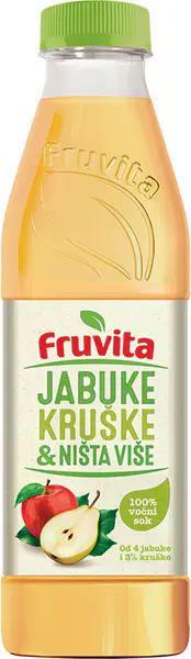 Fruvita sok jabuke, kruške i ništa više 800 ml
