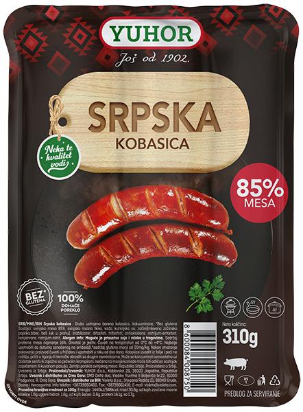 Yuhor Srpska kobasica 310g