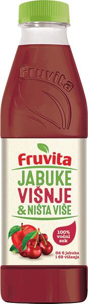 Fruvita jabuke, višnje i ništa više 800 ml