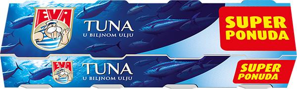 Eva tuna komadi u biljnom ulju 4x80 g