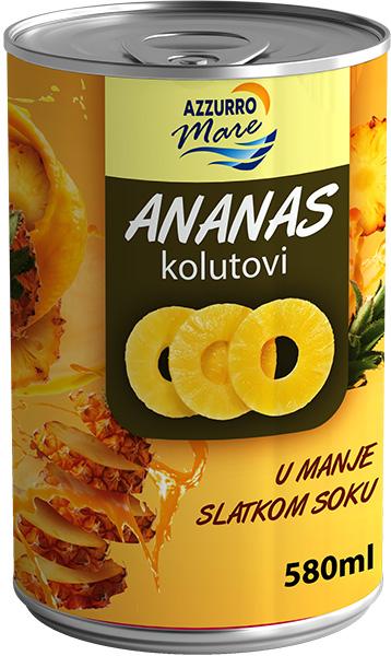 Azzurro Mare ananas kolut 580 ml