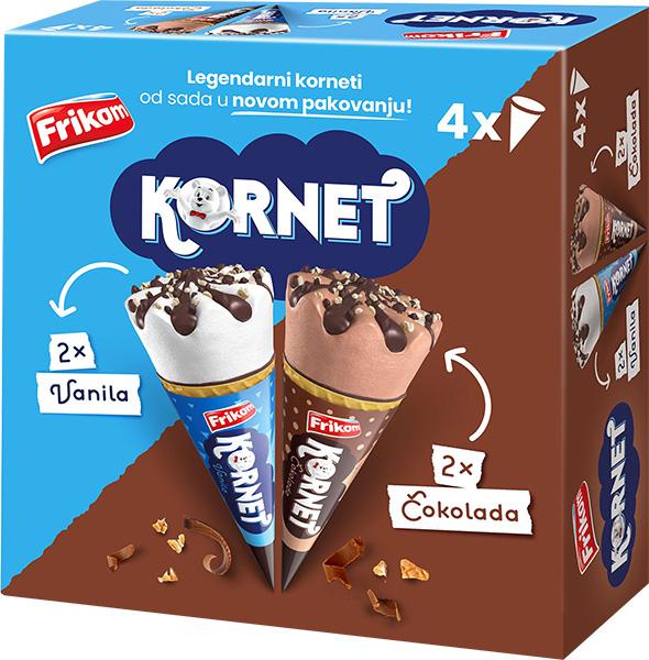 Frikom Sladoled kornet x4 480ml