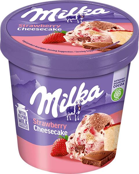 Milka Sladoled jagoda čaša 425ml