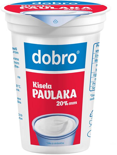 Dobro kisela pavlaka 20%m.m. 180 g