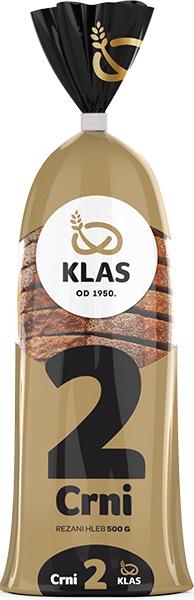 Klas Hleb crni rezani 500g