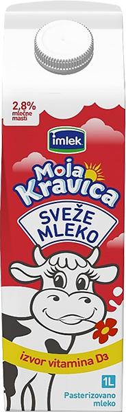 Moja kravica sveže mleko 2.8% D3 1L TB