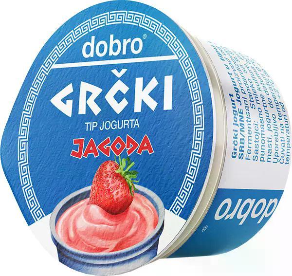 Dobro grčki tip jogurta sa ukusom jagode 150 g