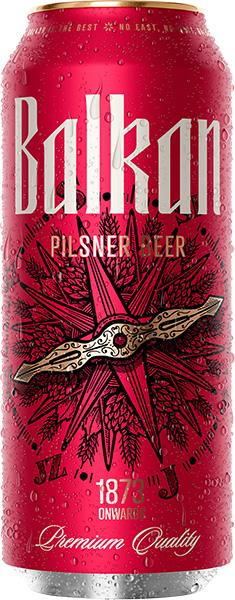 Balkan pivo svetlo limenka 500 ml